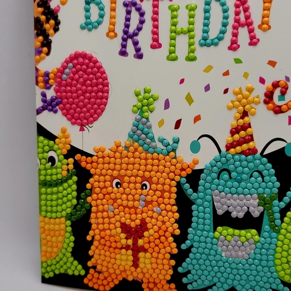 SALE 🚨 Monster Happy Birthday Card Handmade - Picture 10 of 12